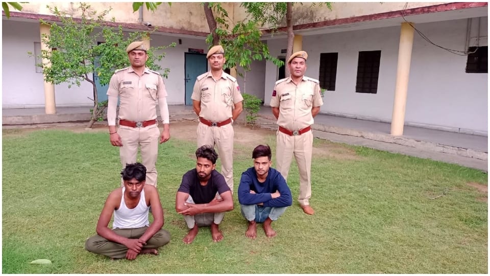 Three miscreants arrested with illegal weapons in Dhaulpur Rajasthan News