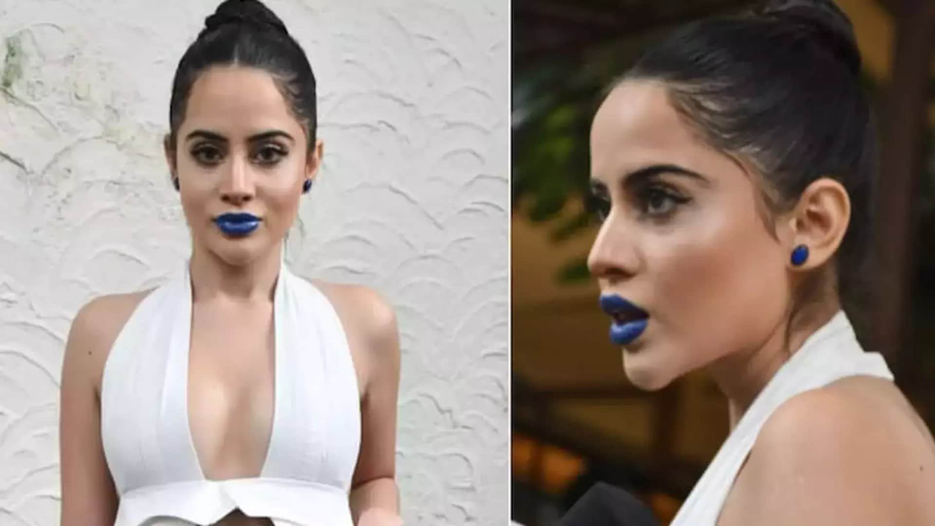 Fashion urvashi rautela to Aishwarya Rai put Unique black and blue Lipstick