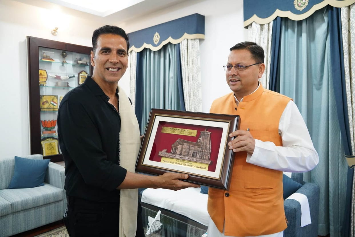 Akshay Kumar met CM Dhami discussed on developing Uttarakhand as a new film industry hub