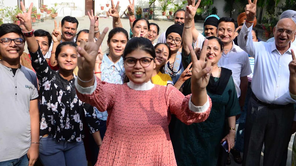 Navpreet Kaur of Ludhiana secured third position in Punjab in class 12th exam