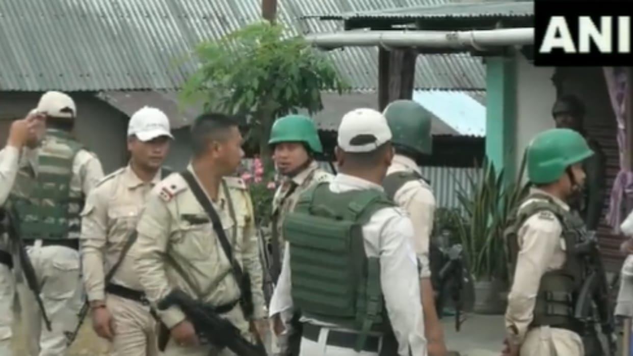 Manipur Violence Security tightened in the area after violence broke out again in Kadangband Imphal district