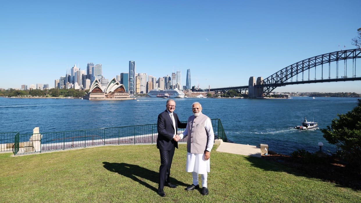 Prime minsiter Narendra modi met with australian pm Anthony Albanese in sydney news and update