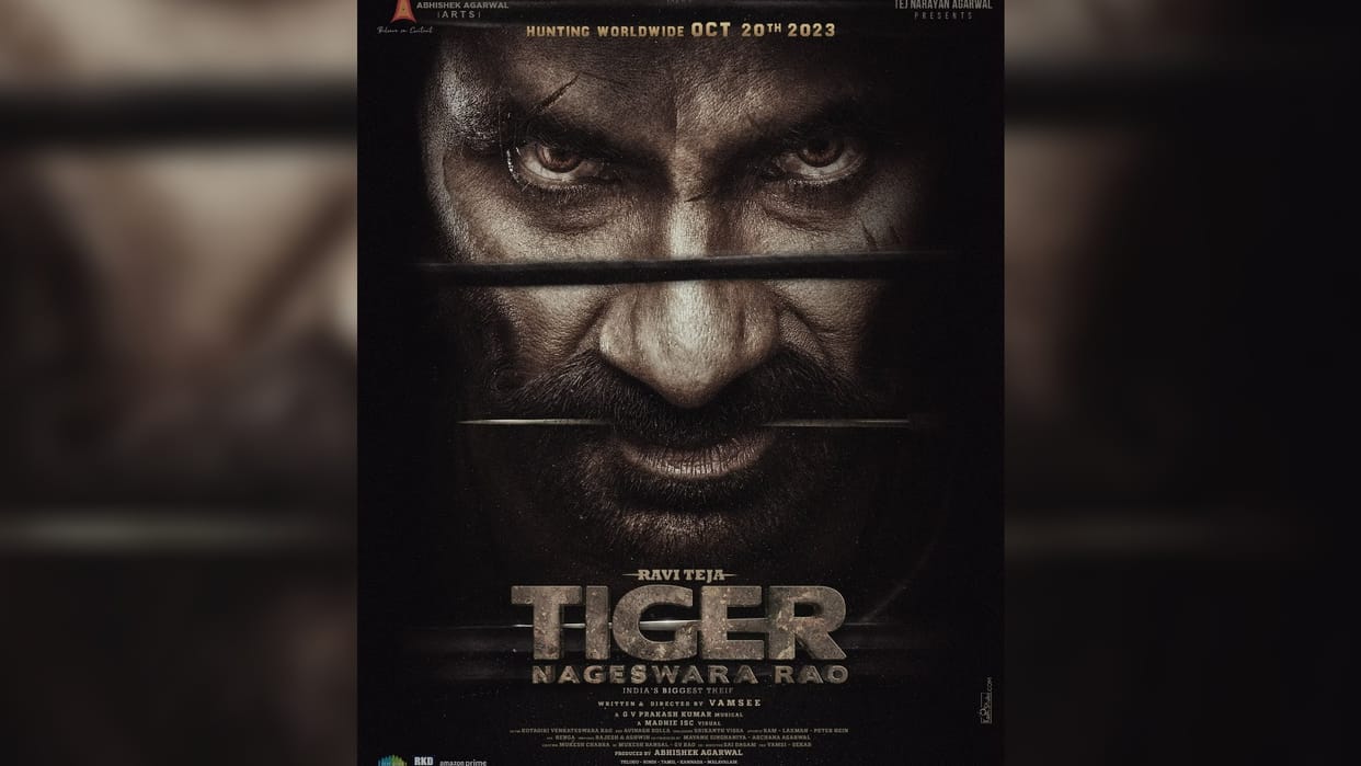 Tiger Nageswara Rao teaser release ravi teja nupur sanon anupam kher film will be release on 20 October 2023