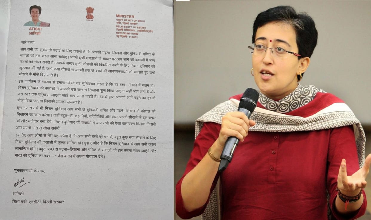 Delhi Education Minister photo on MCD book, BJP alleges politicization