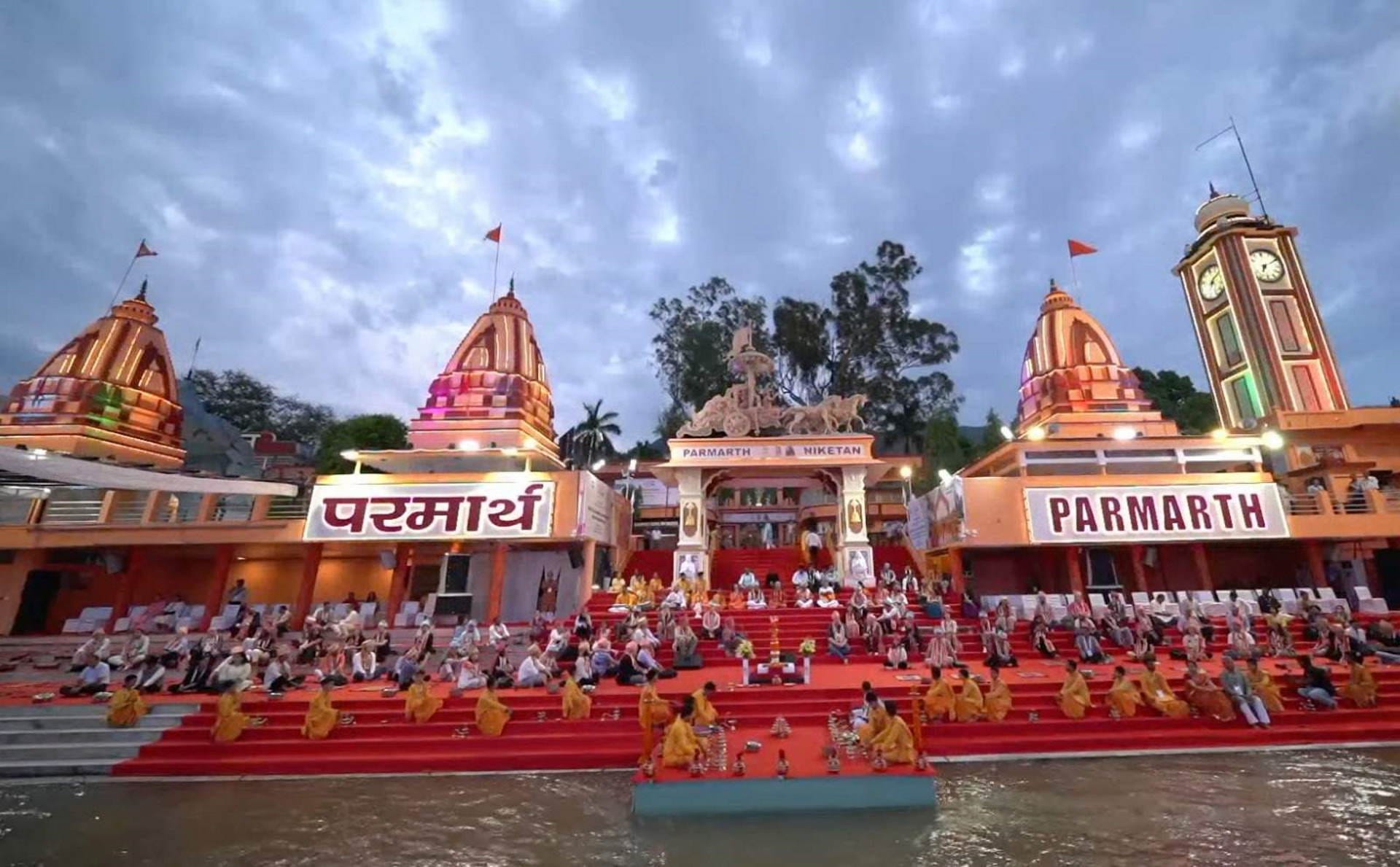 G-20 delegates Ganga Aarti at Parmarth Niketan Ashram confluence of spirituality and Vasudhaiva Kutumbakam