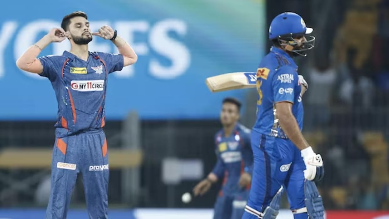 IPL 2023: Naveen-ul-Haq celebration After taking Rohit Sharma, Suryakumar Wicket in Eliminator | MI vs LSG