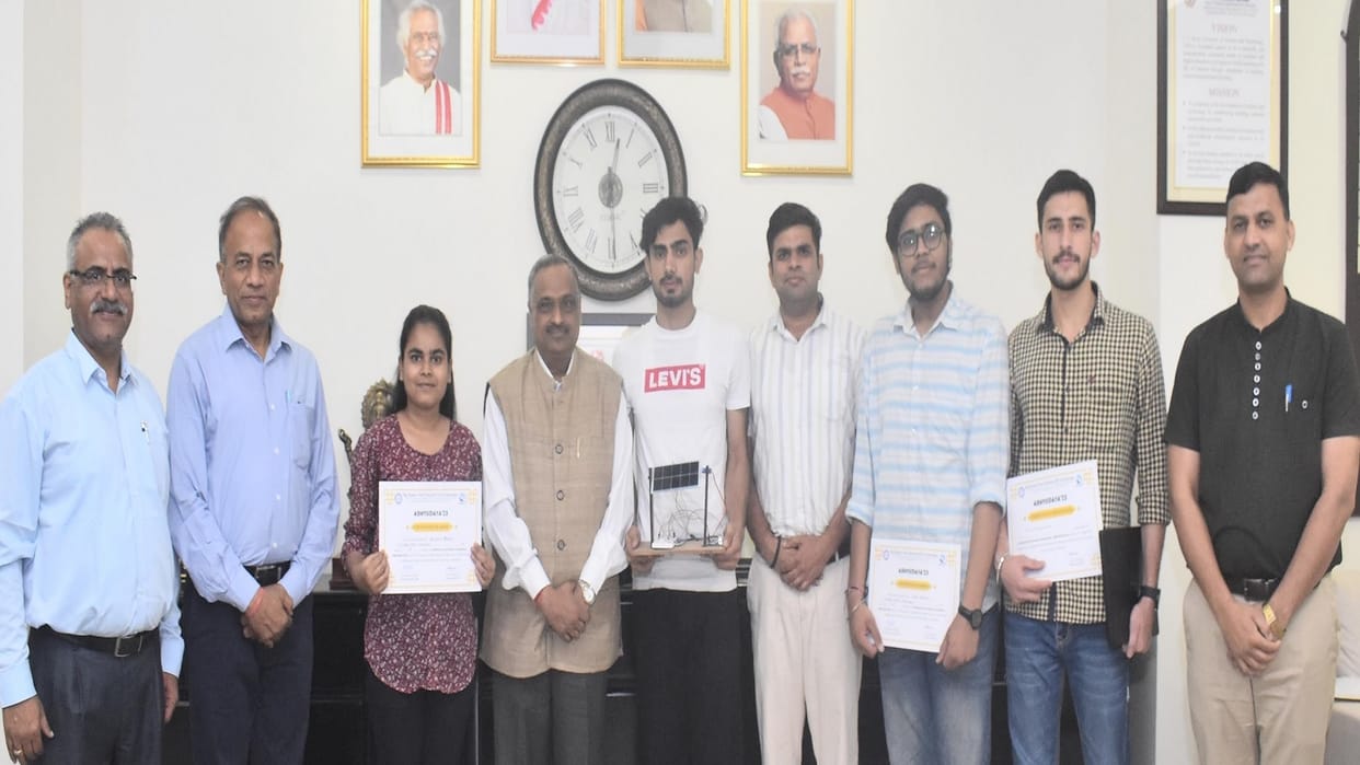 JC Bose team got third place in Faridabad