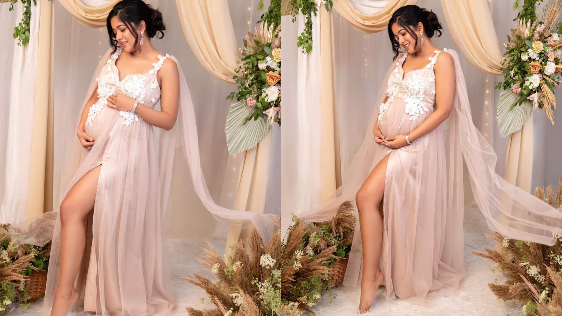 Fashion best comfortable Maternity Photoshoot Outfit Ideas Ishita Dutta Bharti singh photos