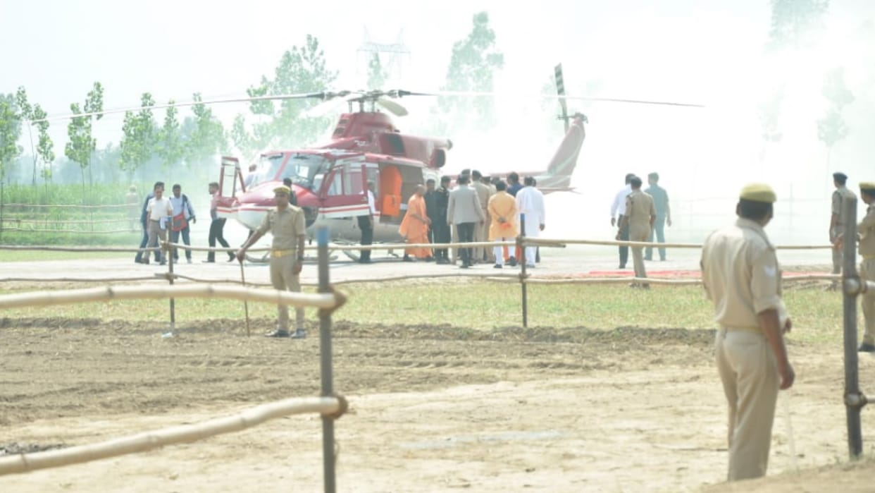 CM Yogi reached Saharanpur, will address the Sant Samaj, and joined the Bhandara of Battisman in Muzaffarnagar