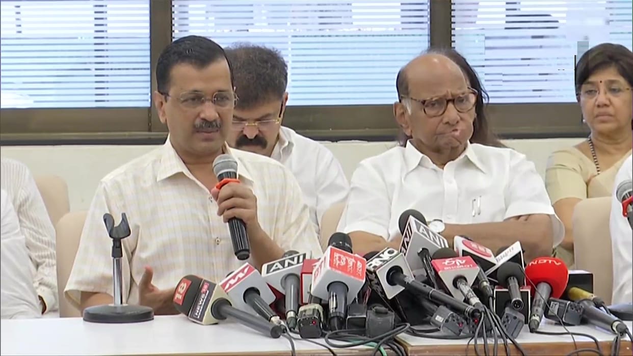 DELHI CM ARVIND Kejriwal to meet NCP CHIEF Sharad Pawar in Mumbai