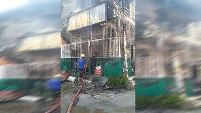 Dehradun News Fire broke out in Amul store due to short circuit