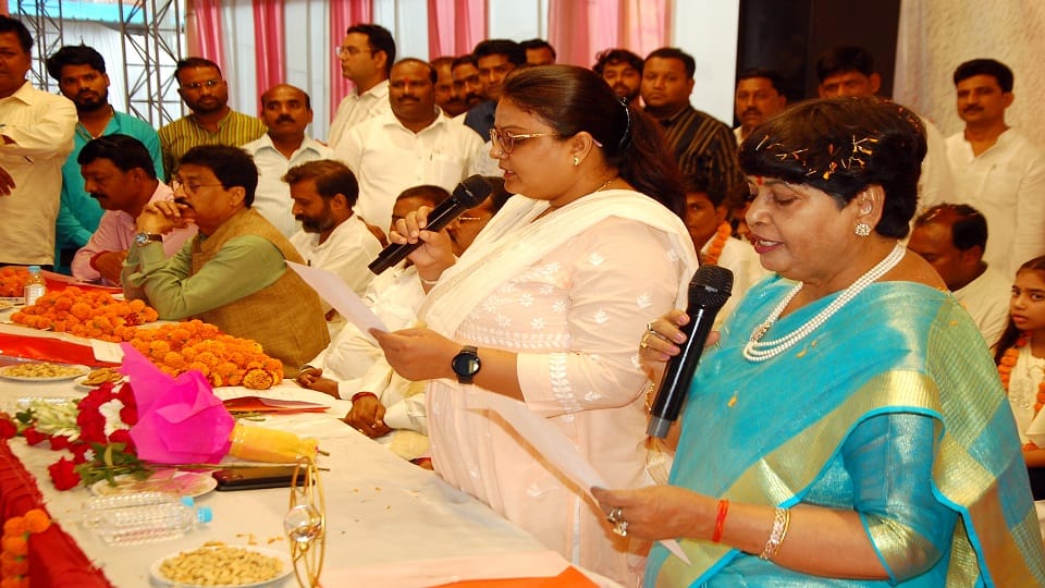 Lakhimpur Municipality newly elected President Ira Srivastava took oath