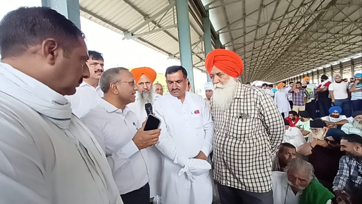 SDM assures farmers to start procuring sunflower from May 29 In Shahabad of Kurukshetra