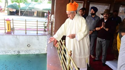 Kheer Bhawani Mela 2023: Kashmiri Pandits left for Kheer Bhawani mela ganderbal kashmir from Jammu Nagrota