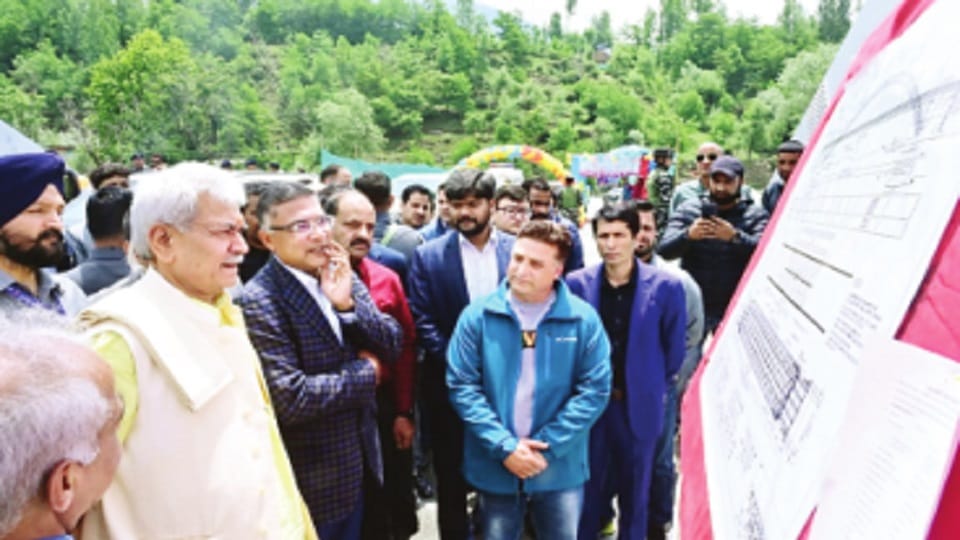 Jammu Kashmir: Bridge over Nala Sindh opens for people, LG inaugurates