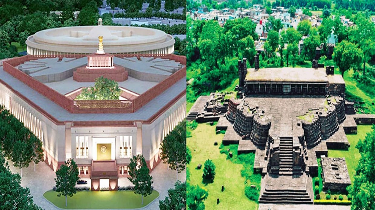 New Parliament Building design has a connection with a MP temple! The existing building also has a connection