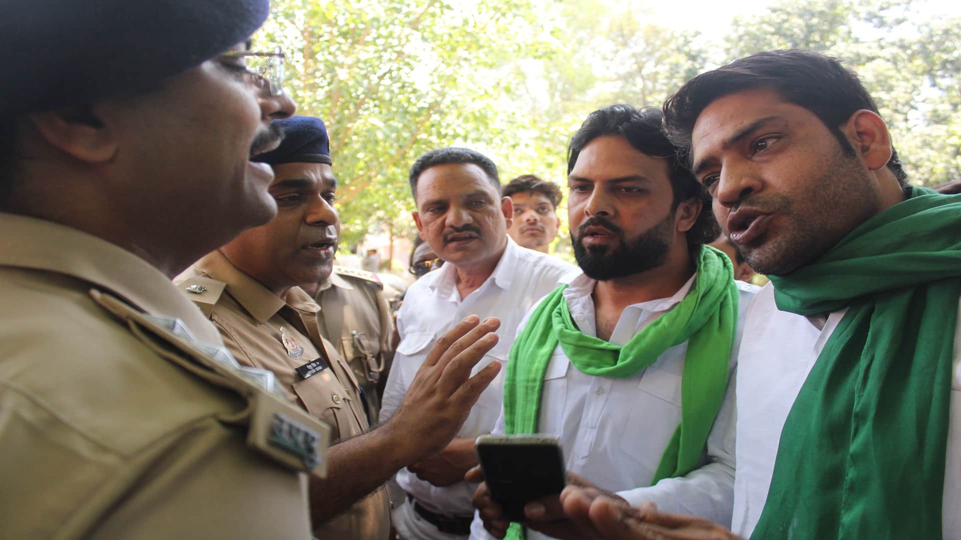 BJP leaders have beaten up to councilors for sitting on chair during Vande Mataram in mayor swearing ceremony