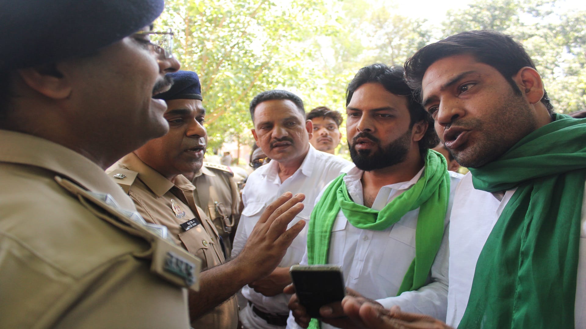BJP leaders have beaten up to councilors for sitting on chair during Vande Mataram in mayor swearing ceremony