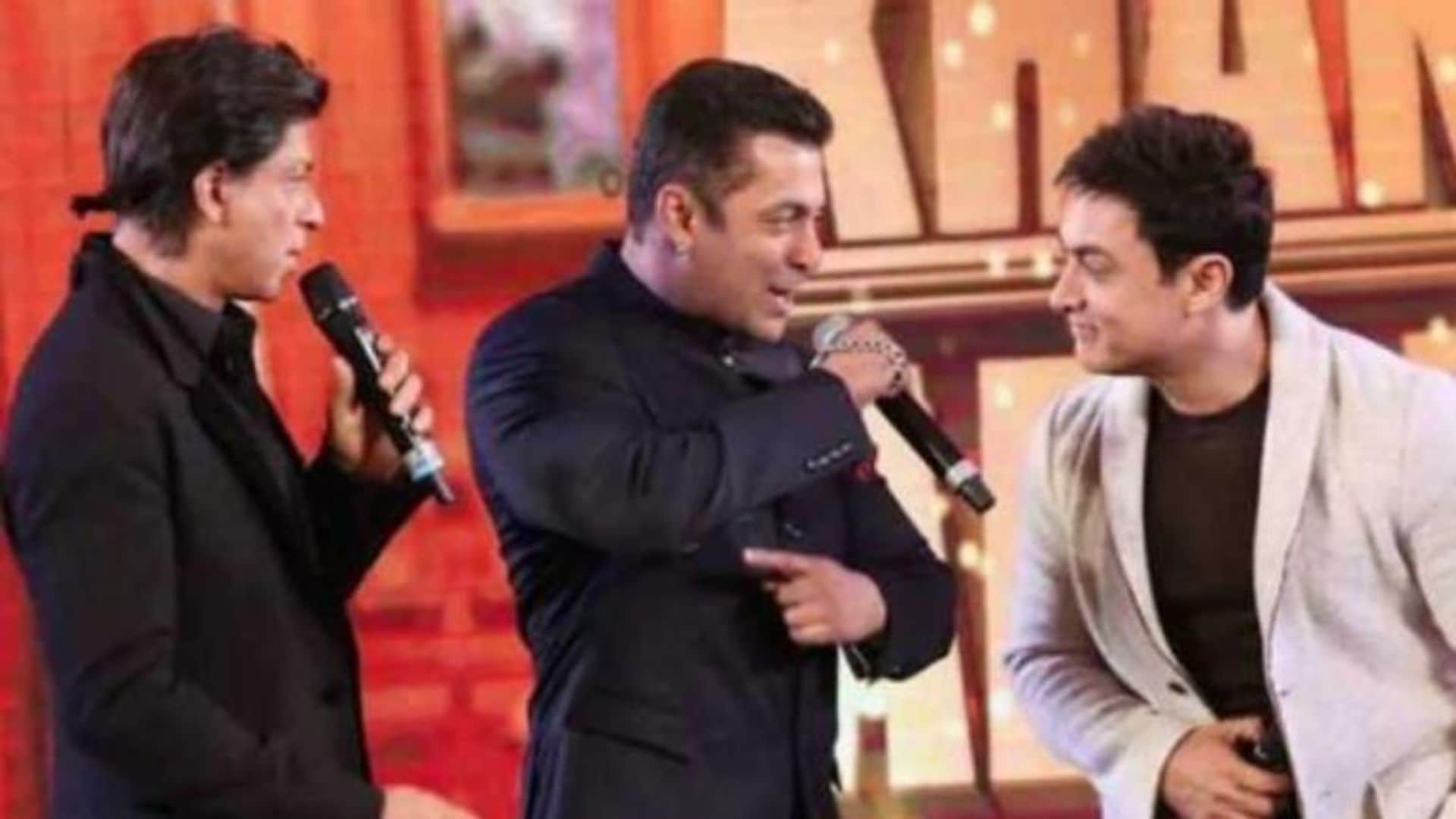 salman khan shahrukh khan aamir khan get together and party in galaxy apartment till 4 am