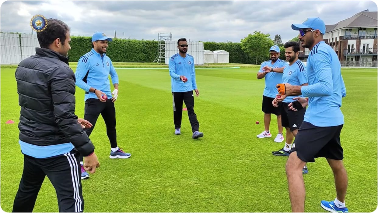 Indian cricket team Special practice with multiple balls in Circle ahead of WTC Final watch video