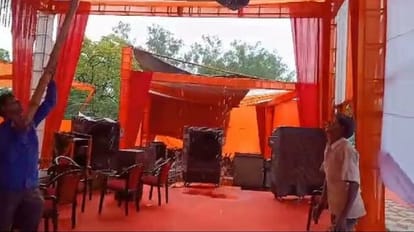 weather change due to heavy rain with wind in Bareilly