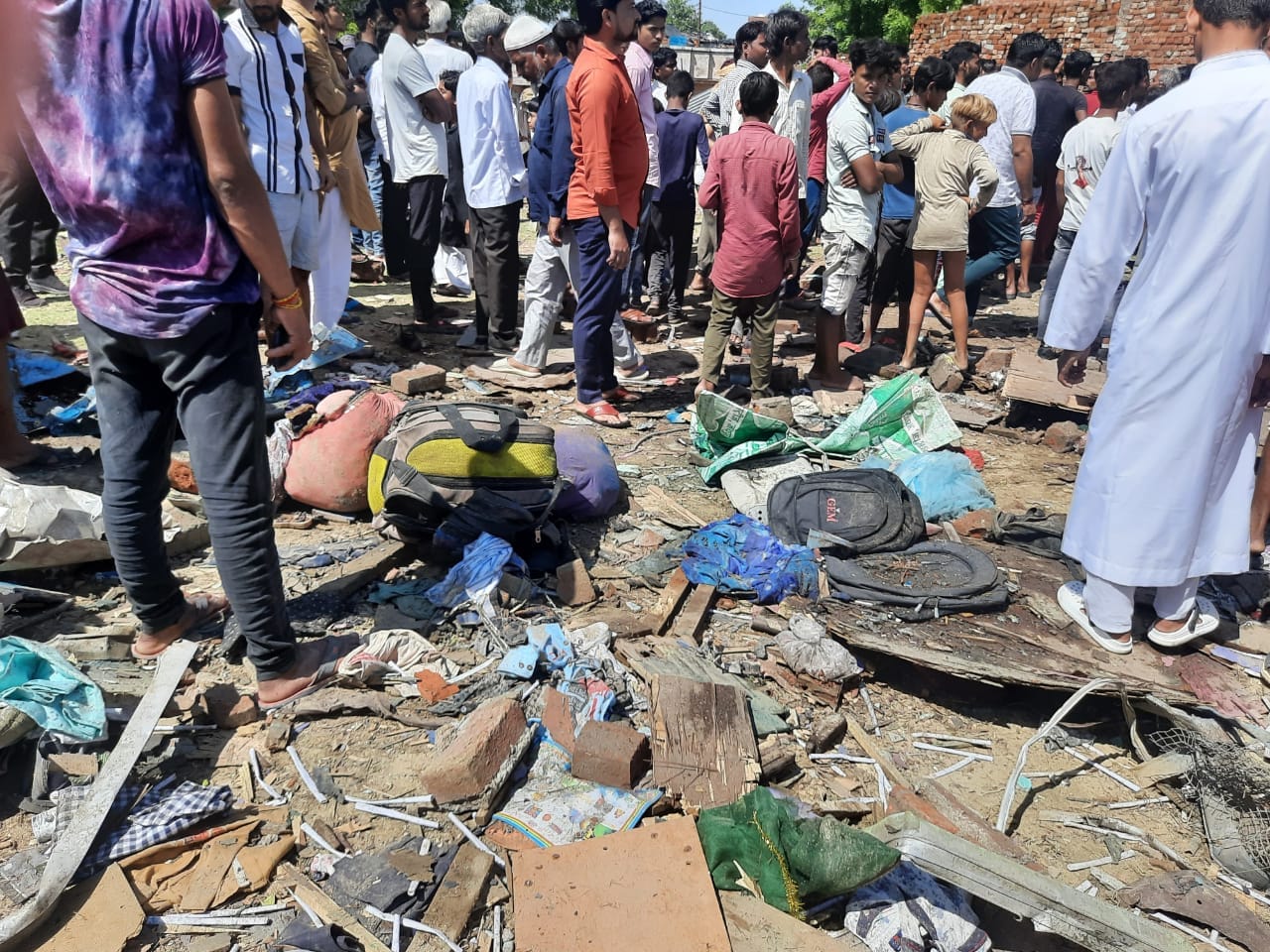 Jerkila shaken by explosions, heaps of debris everywhere and traces of devastation, people said Namaz saved u