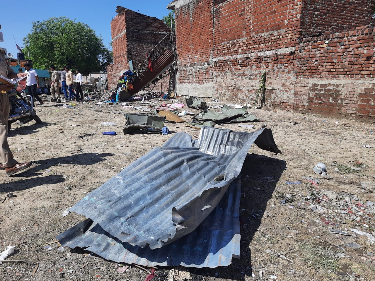 Jerkila shaken by explosions, heaps of debris everywhere and traces of devastation, people said Namaz saved u