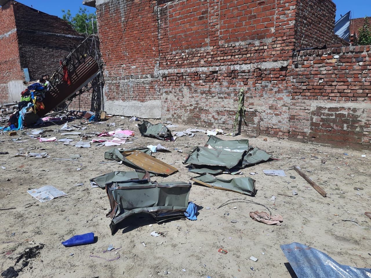Jerkila shaken by explosions, heaps of debris everywhere and traces of devastation, people said Namaz saved u