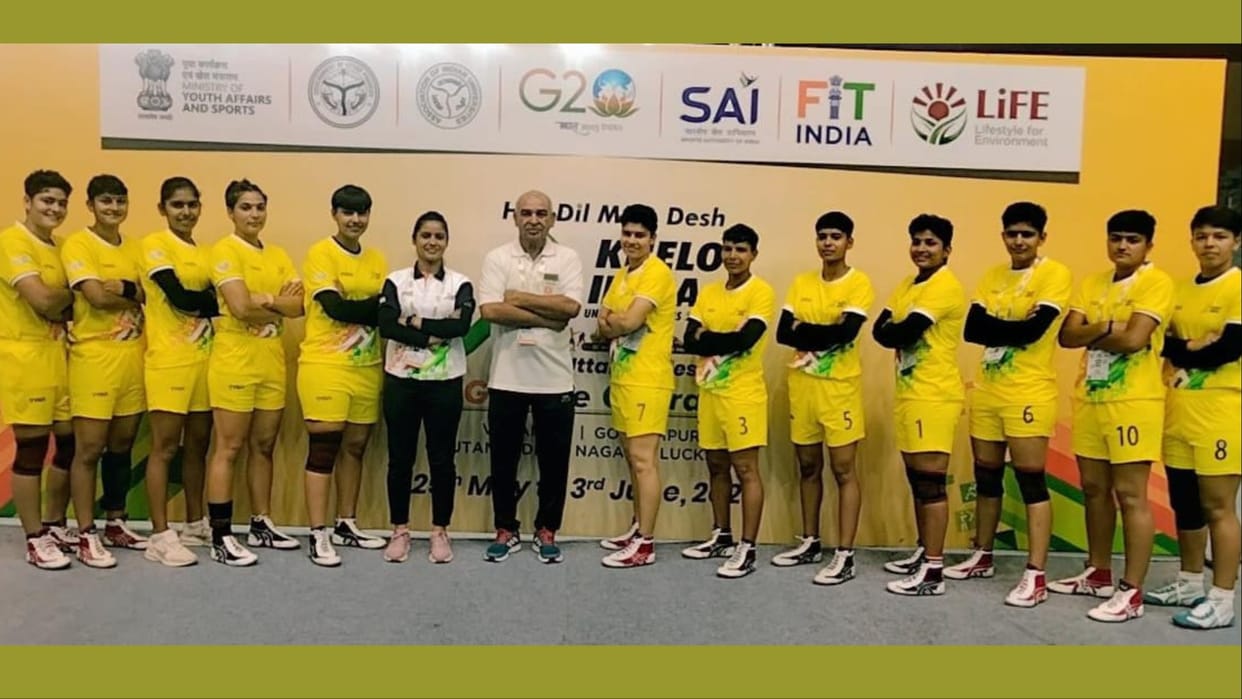 women kabaddi team of KUK became champion in Khelo India