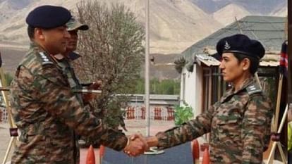 Galwan Clash: wife of Veer Chakra posthumously Awardee Deepak Singh posted in ladakh as officer