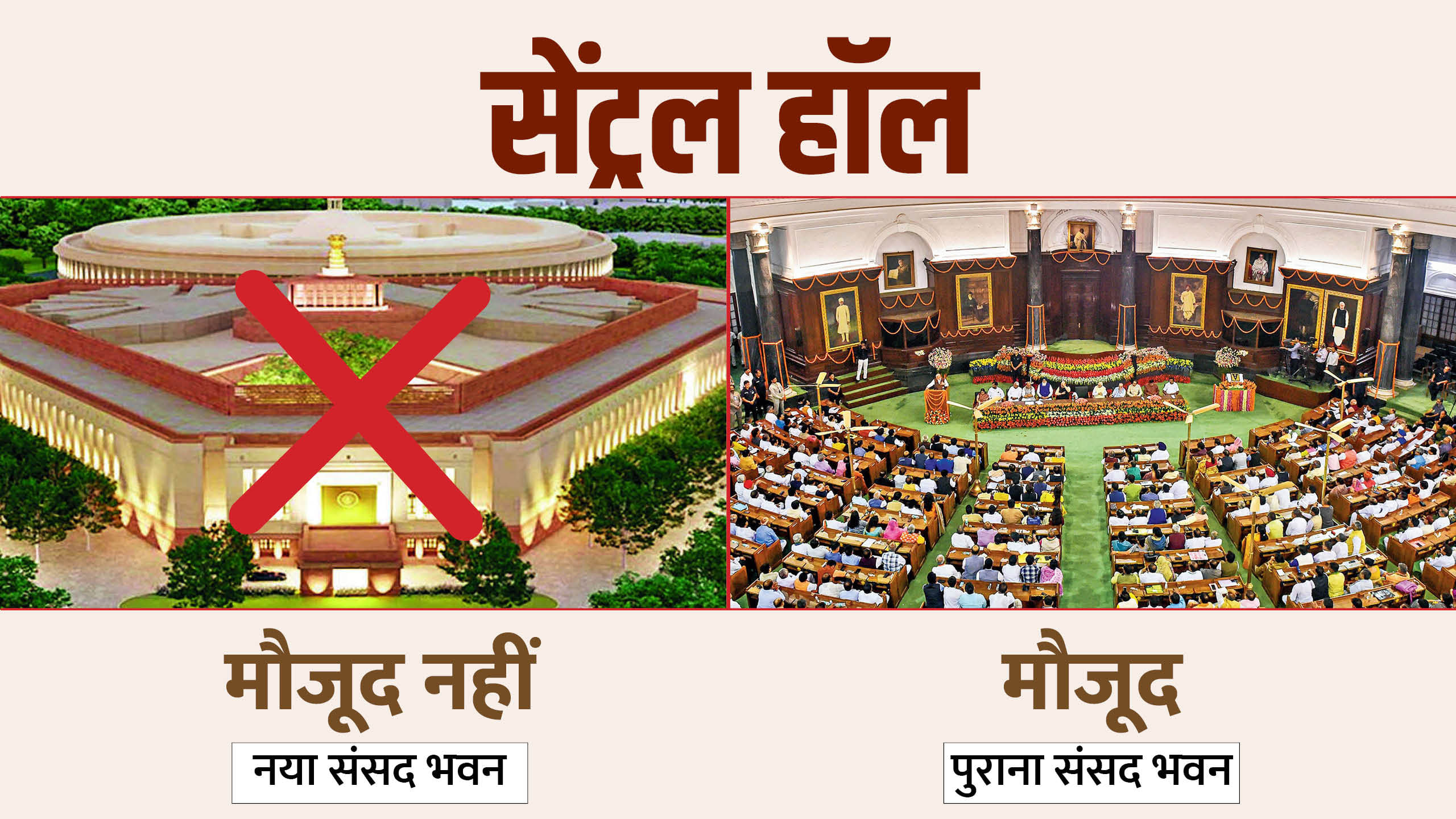 मौजूदा संसद भवन vs नया संसद भवन