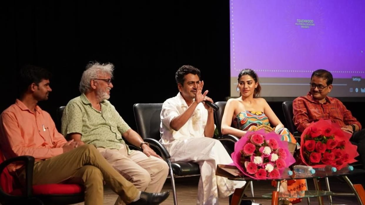 Nawazuddin Siddique in Lucknow for film promotion.