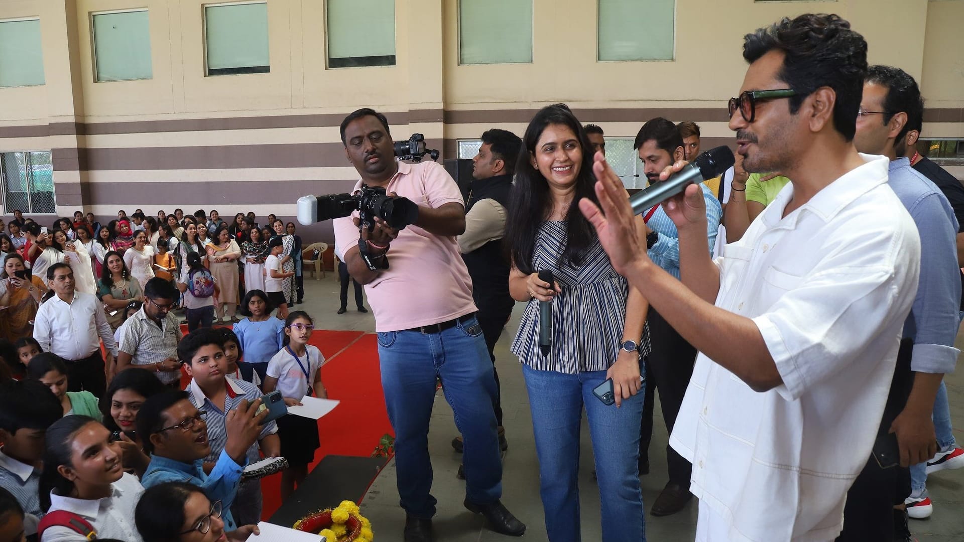Nawazuddin Siddique in Lucknow for film promotion.