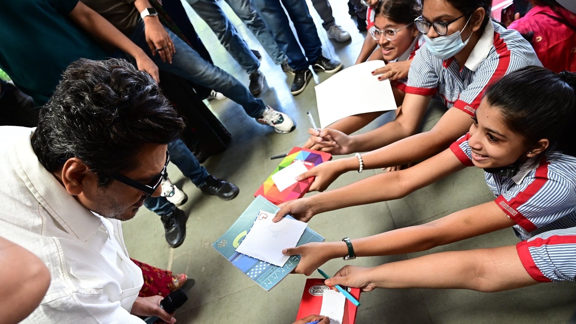 Nawazuddin Siddique in Lucknow for film promotion.