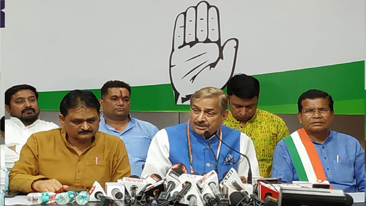 Congress asked 9 questions to Modi government, MP Pramod Tiwari took PC in raipur