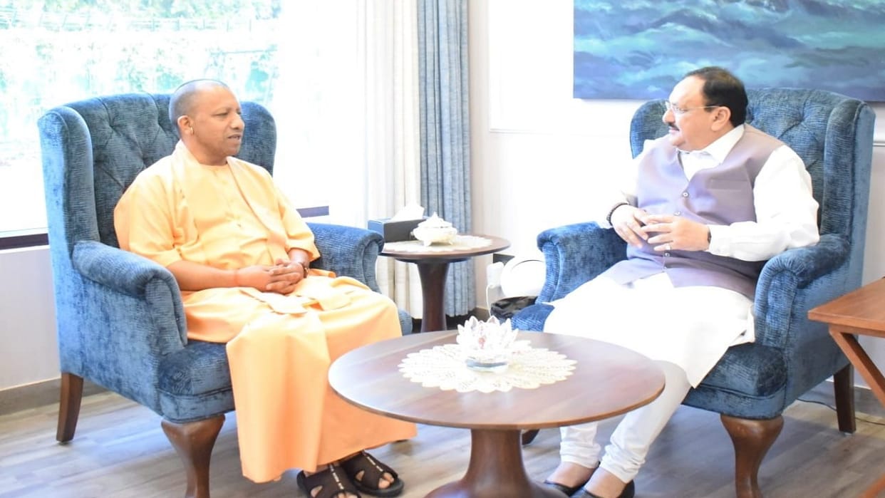 CM Yogi met BJP National President JP Nadda in Delhi