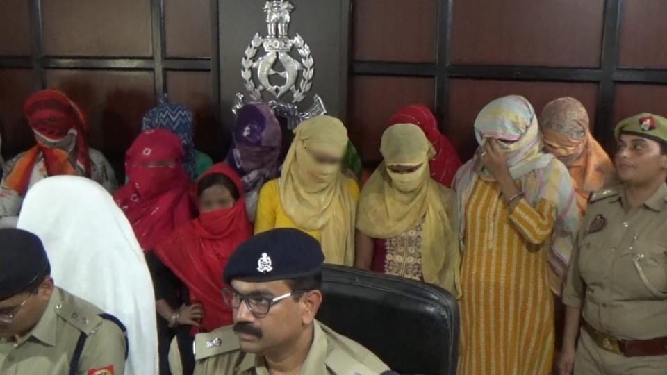 Hapur police busted high profile sex racket Police arrested 12 women and three men
