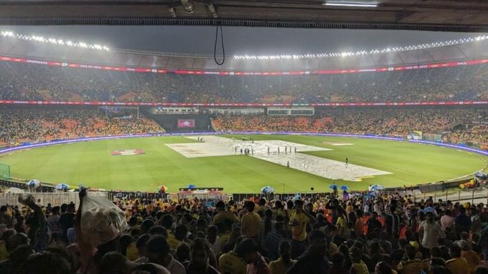 IPL 2023 फाइनल जीटी बनाम CSK रिजर्भ दिवस 29 मे मौसम पूर्वानुमान अहमदाबाद पिच रिपोर्ट नरेन्द्र मोदी स्टेडियम समाचार