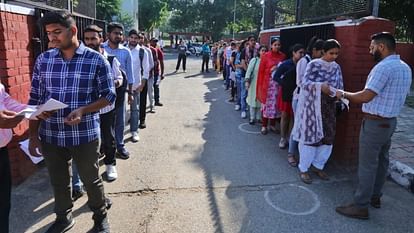 Candidates arrived in 90 examination centers in Chandigarh to take preliminary examination of Civil Services