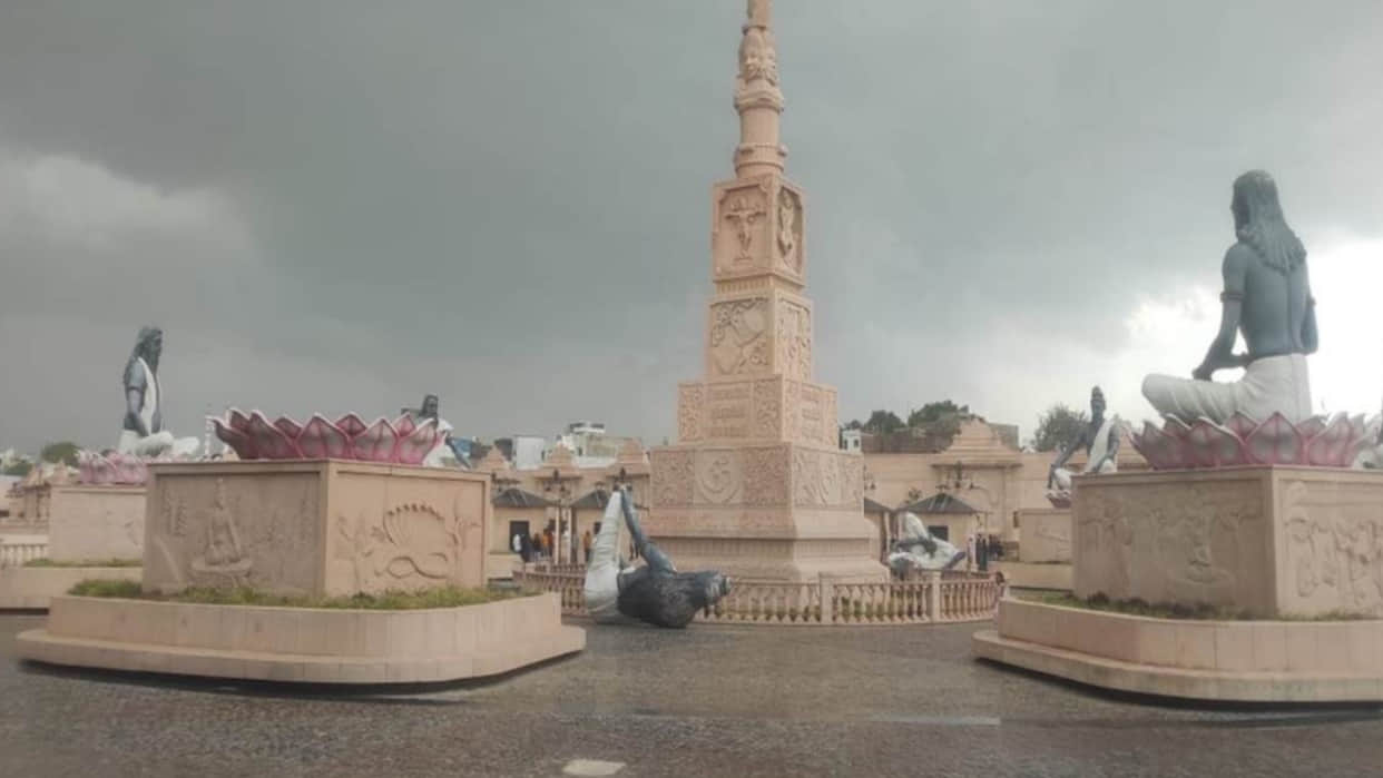 Ujjain Mahakal Lok: The idol of Mahakal Lok fell due to storm and rain in Ujjain