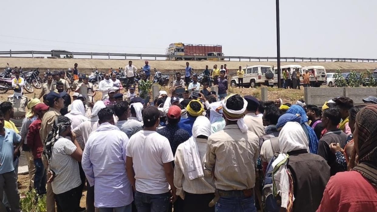 matter of breaking statue of Babasaheb Ambedkar in Katni got heated; protesters put forth a four-point demand