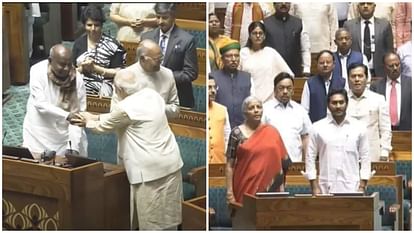 new parliament building inauguration jds deve gowda ysr jagan mohan reddy seen in front row nda 2024 election