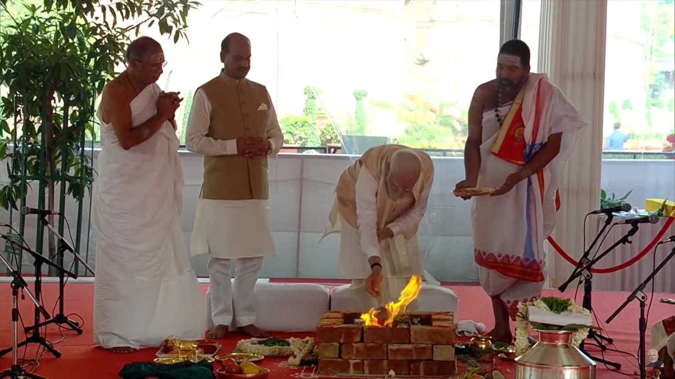 PM Modi dedicated the new Parliament House, see the journey from Sengol establishment to inauguration in pics