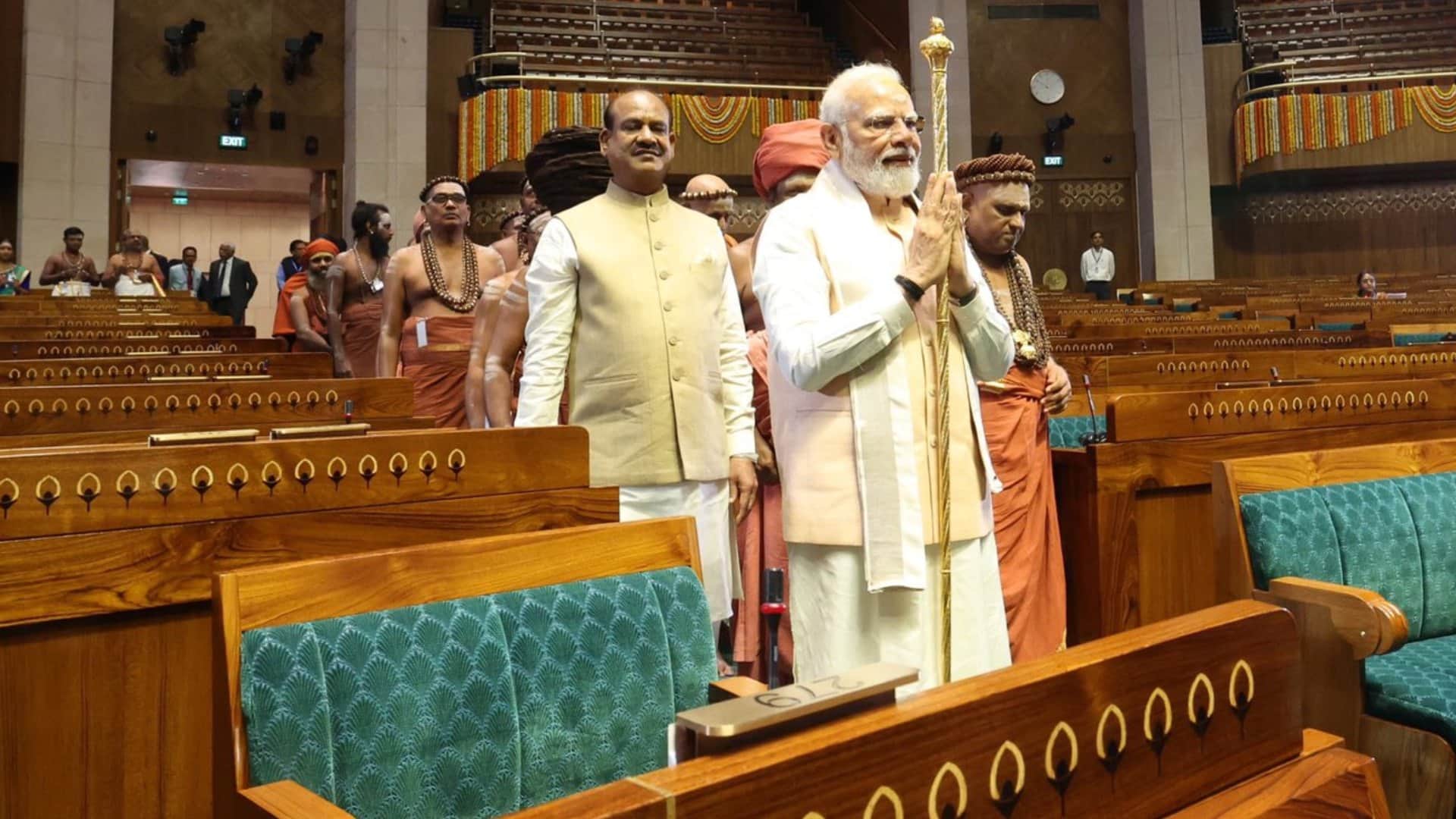 new Parliament Inauguration PM narendra Modi wear dhoti and kurta during Inauguration