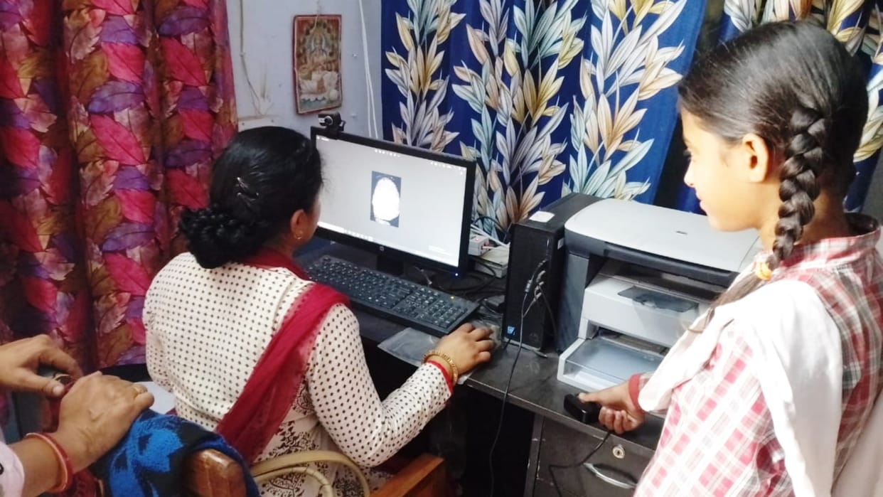Dermatoglyphics Multiple Intelligence Test Software used in govt school to know students talent