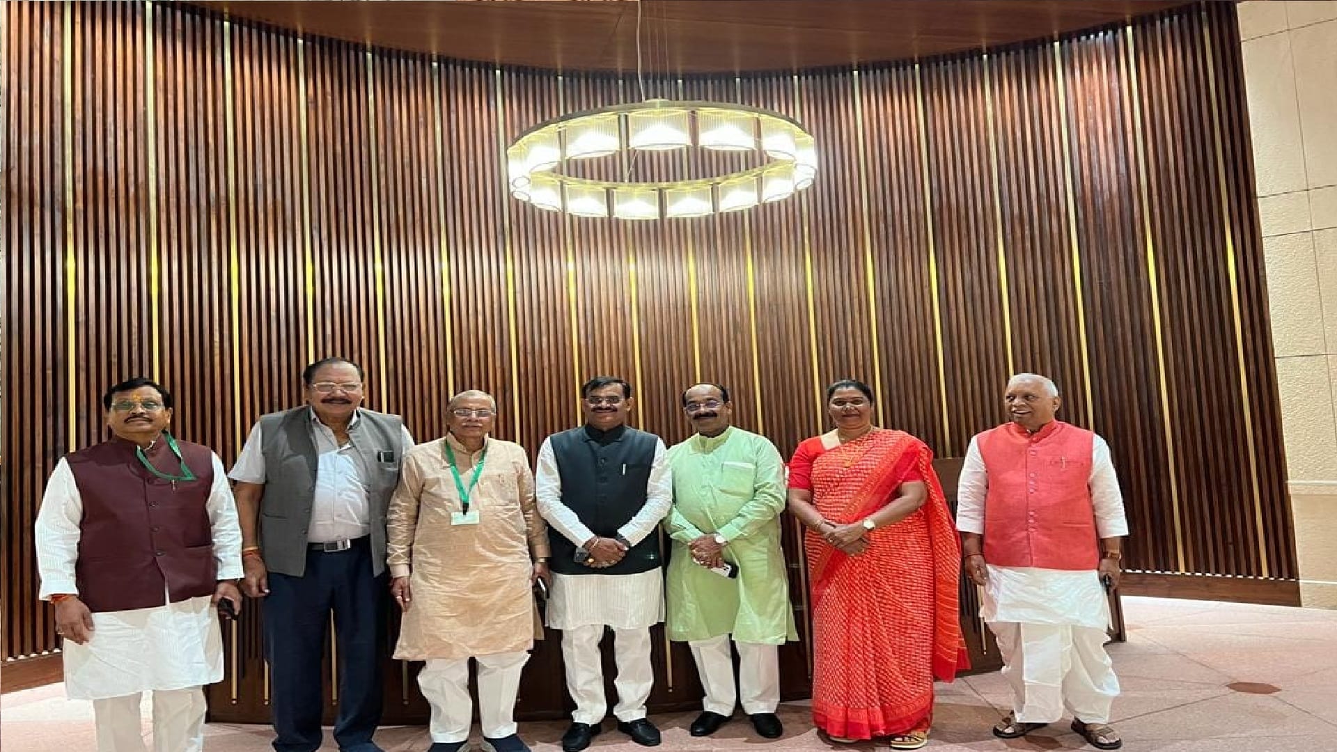 Chhattisgarh MPs shared pictures of New Parliament Building new delhi