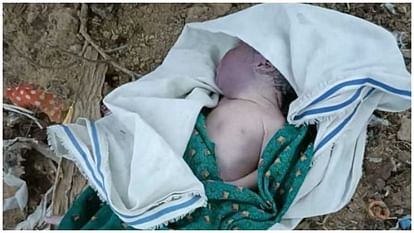 body of newborn found in bushes in Mathura police performed last rites