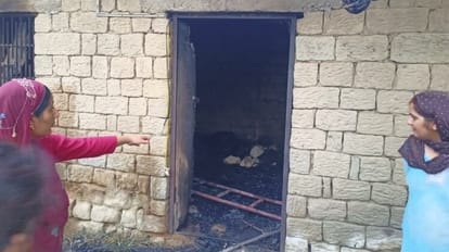 Bilaspur News: fire broke out at goshala Elderly man burned to death