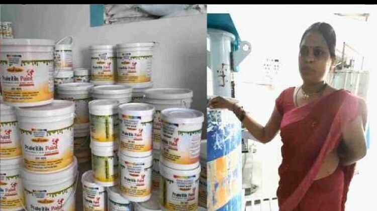 छत्तीसगढ़: मल्टीनेशनल कंपनियों को टक्कर दे रहे गोबर से बने पेंट, इस खासियत की वजह से बढ़ी डिमांड