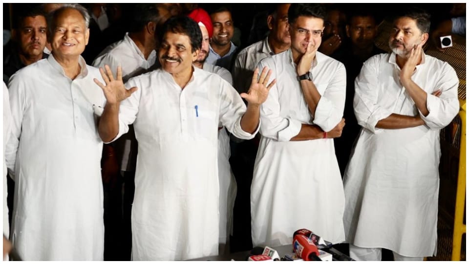 Congress high command meeting continues in Delhi to resolve Gehlot-Pilot Controversy Mallikarjun Rahul Gandhi